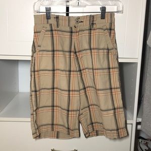 Black/khaki/orange union bay shorts